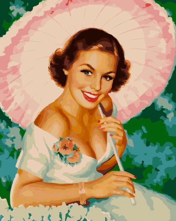 Картина по номерам Paintboy "Солнечная девушка" RSB1594