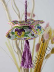 21.002.04 Набор для вышивания Марья Искусница игрушка "Фиалковый узор"