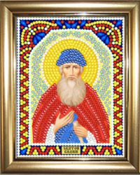 ИМРА5-061 Алмазная мозаика ТМ НАСЛЕДИЕ с рамкой "Святой Вадим"