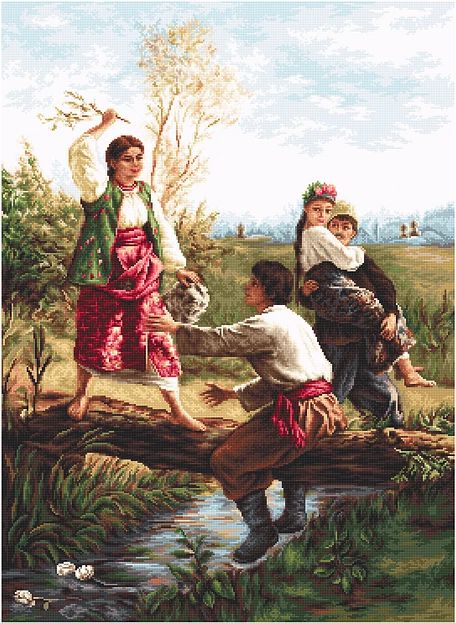 G559 Набор для вышивания Luca-S "Через кладку"